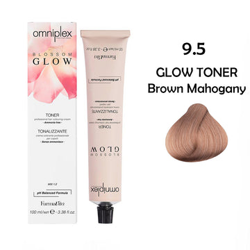 Omniplex blossom glow toner 100ml - Shade  9.5 (Brown Mahogany)